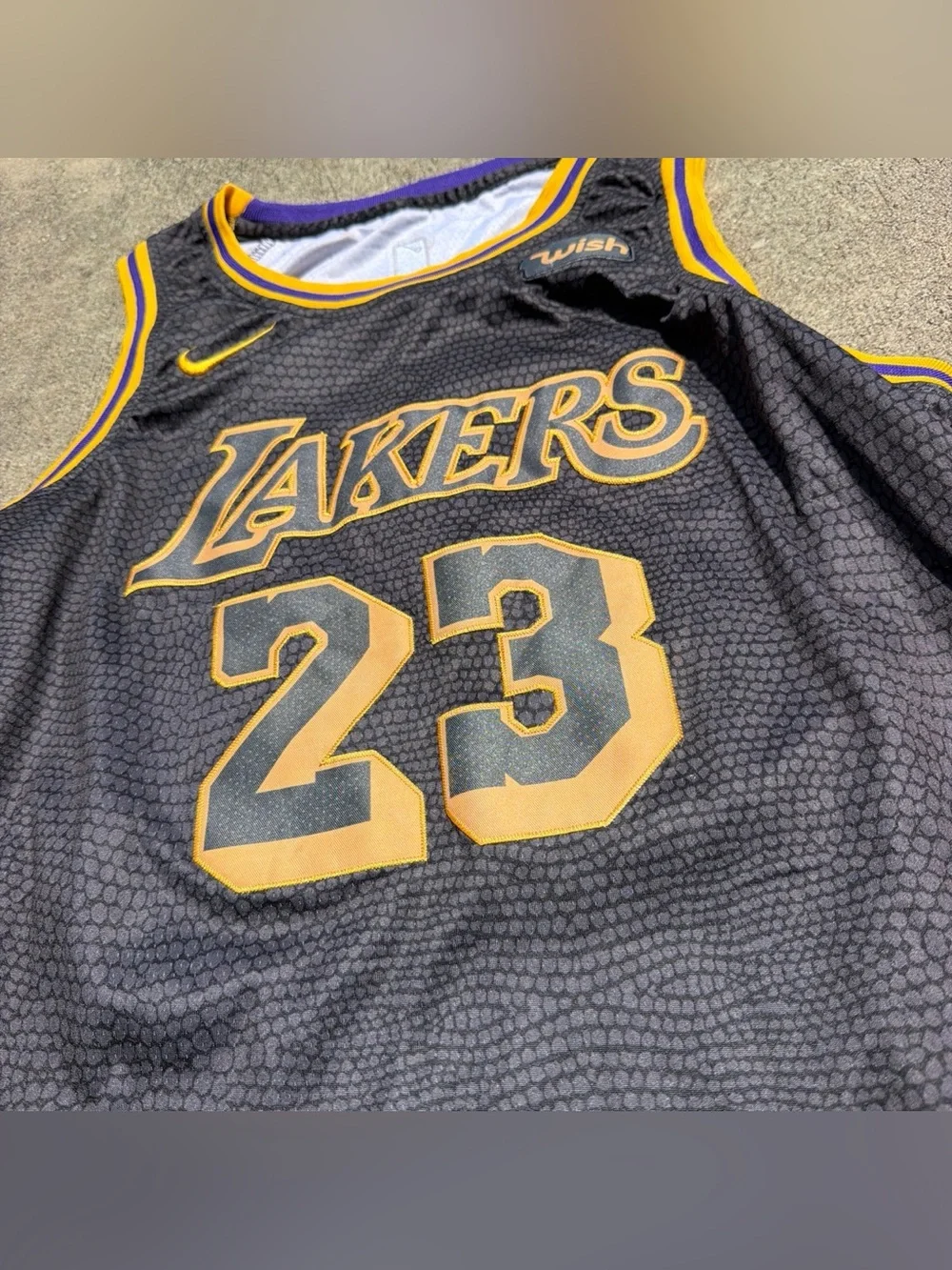 Nike Los Angeles Lakers #23 Lebron James Jersey